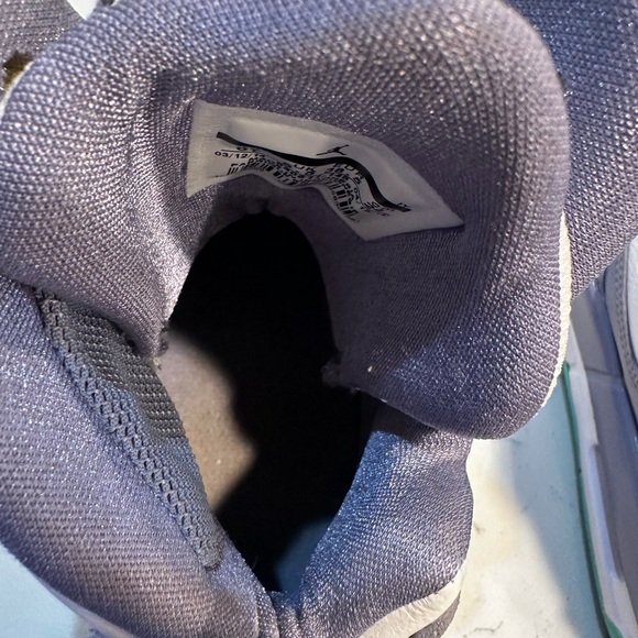 2014 Jordan Flight 630611-145 White Purple Turquoise Sneaker Girls 6Y 7.5 Women - Picture 6 of 8